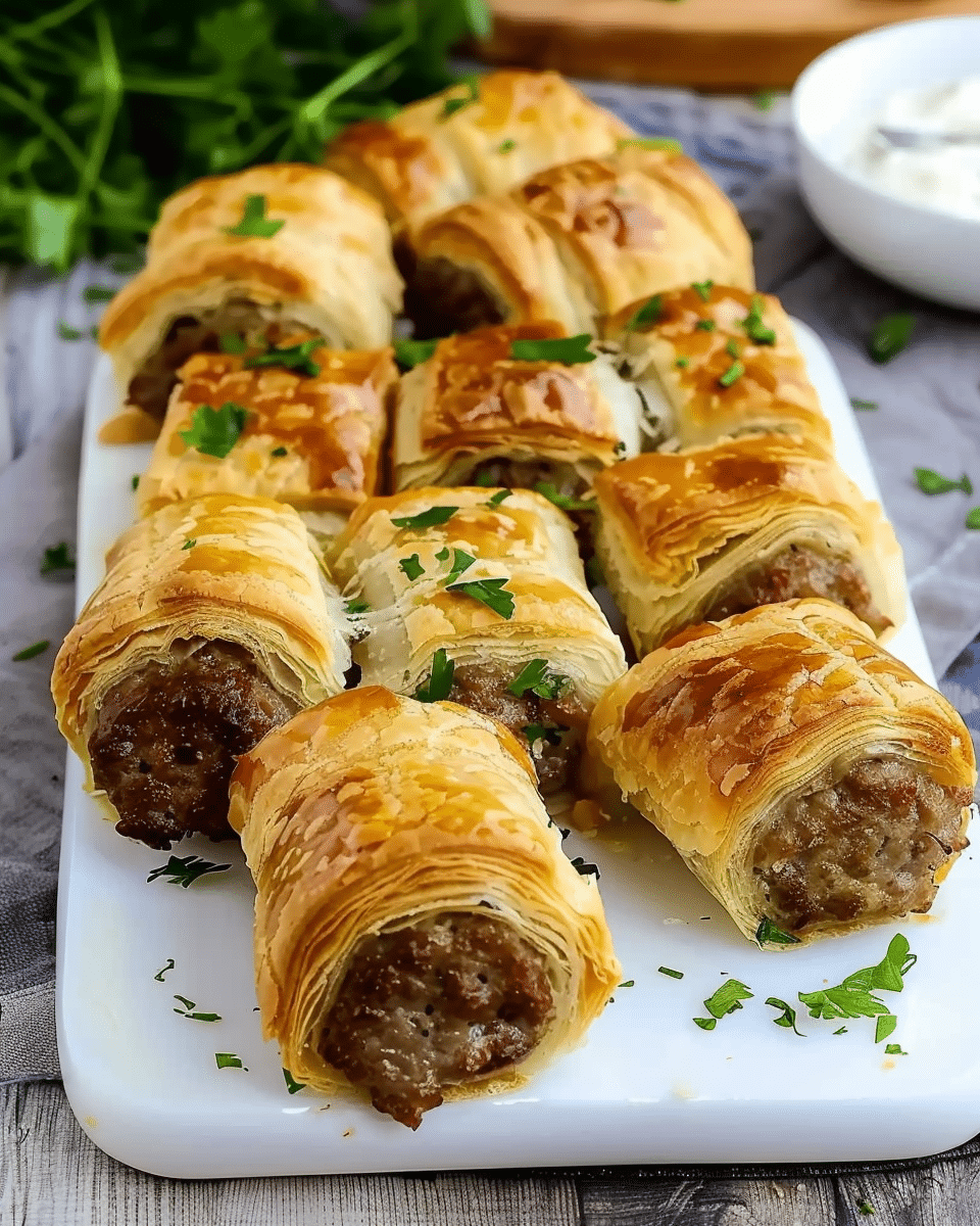Puff Pastry Sausage Rolls