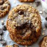 Giant Chewy Oatmeal Chocolate Chip Cookies