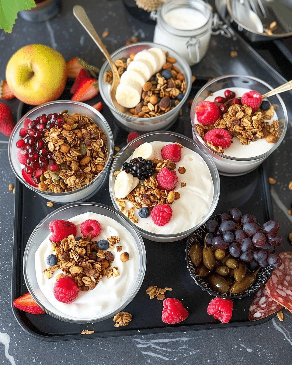 Granola and Yogurt Breakfast Charcuterie Tray