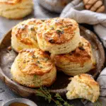 Homemade Honey Butter Cheddar Biscuits