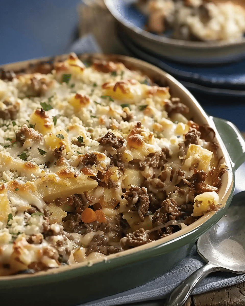 Layered Beef and Potato Casserole