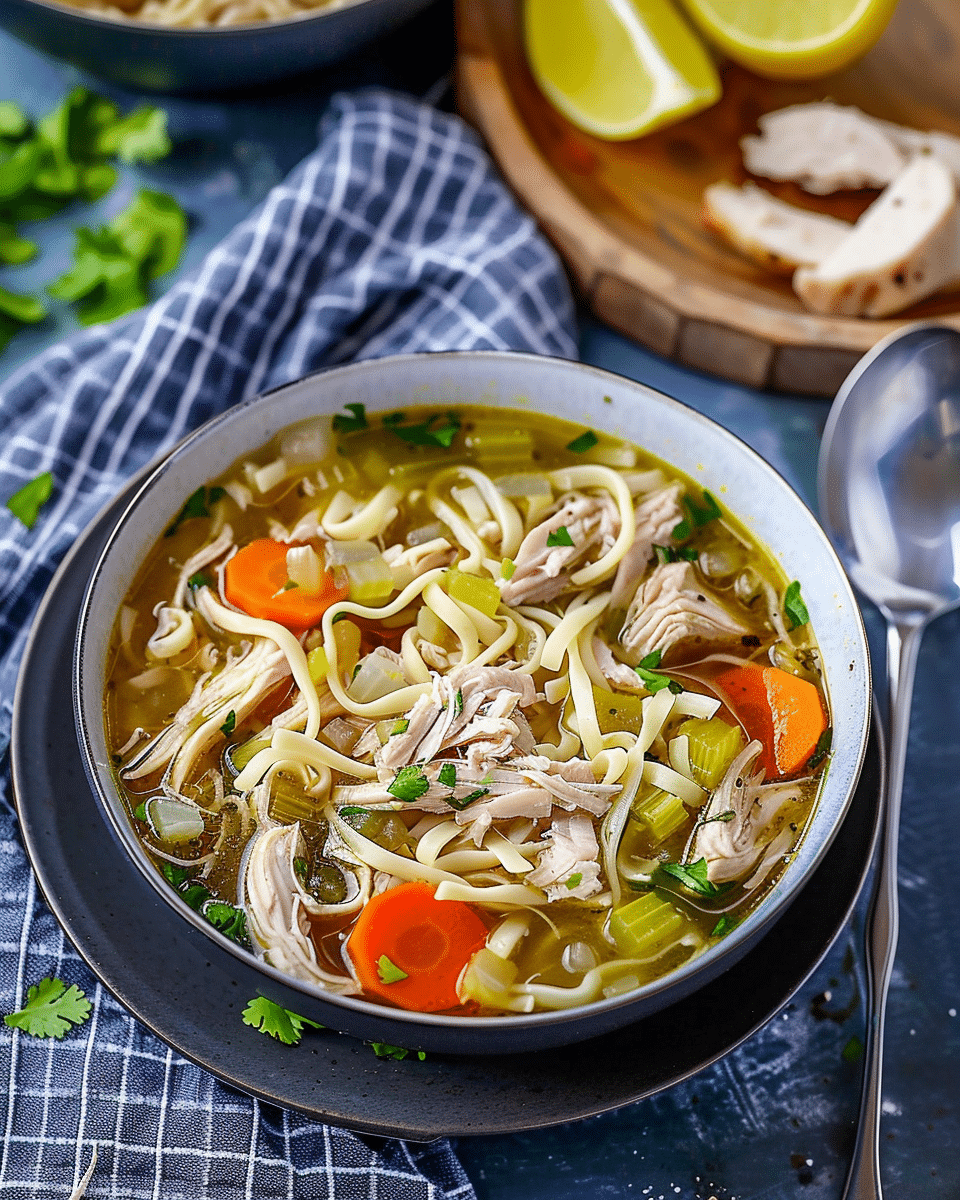 Leftover Turkey Soup with Noodles