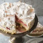 Rhubarb Meringue Cake