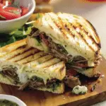 Beef-Pesto Panini