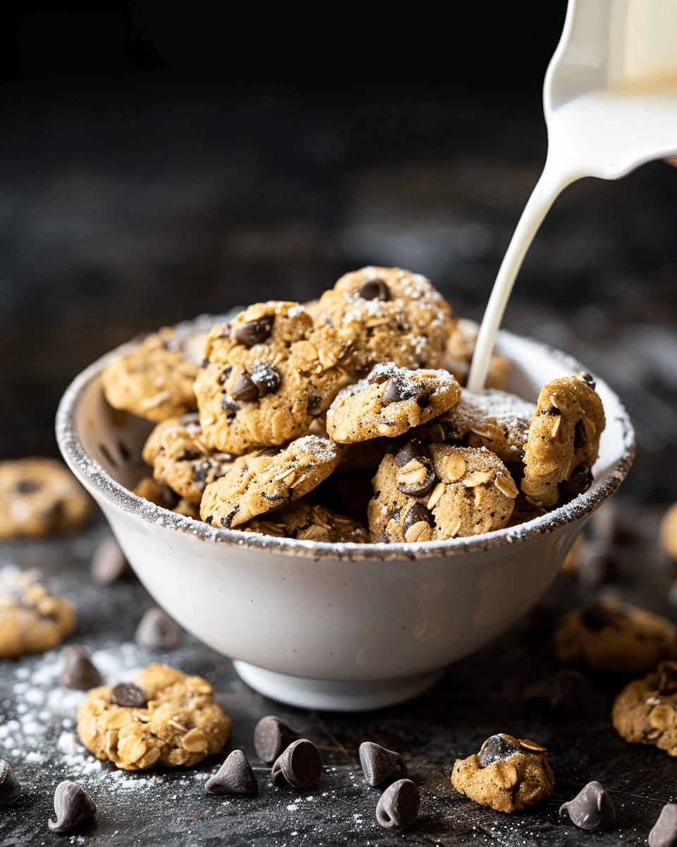 Homemade Oatmeal Chocolate Chip Cookie Cereal