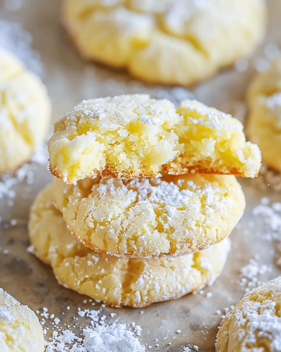 Lemon Cake Mix Cookies