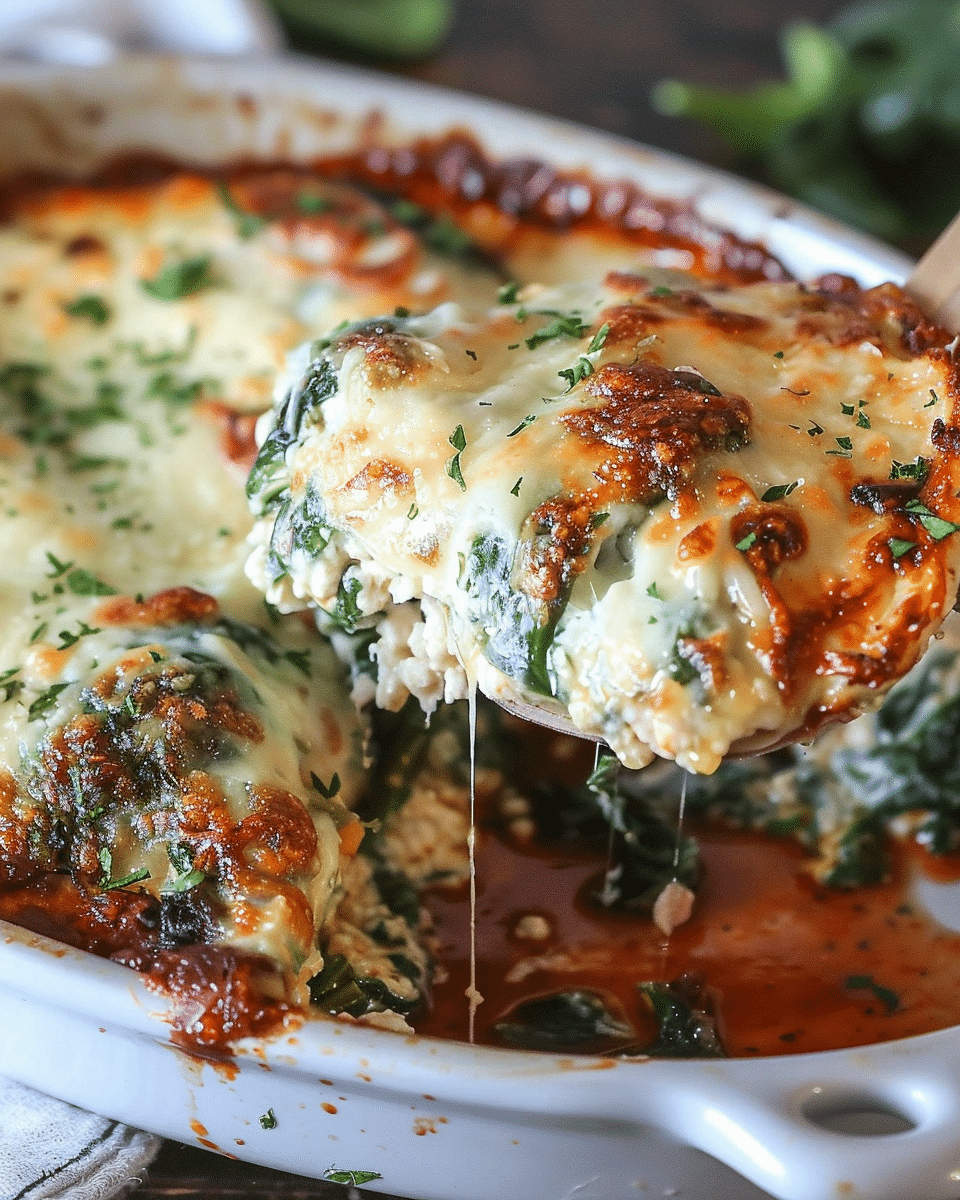 Spinach Ricotta Chicken Bake