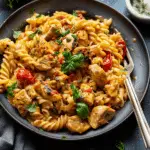 Lighter Creamy Cajun Chicken Pasta