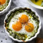 Pesto Baked Eggs