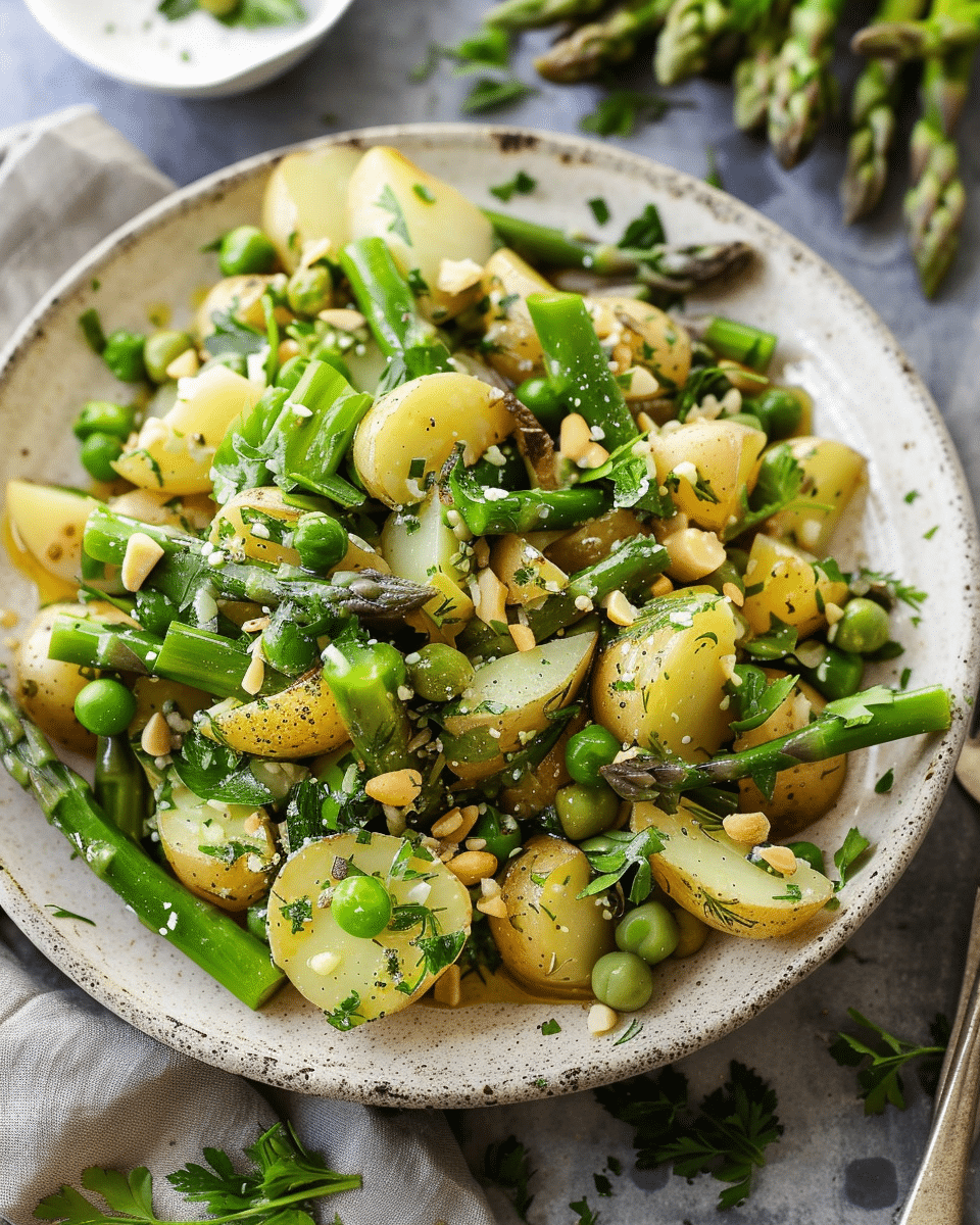 Warm Potato Asparagus Salad