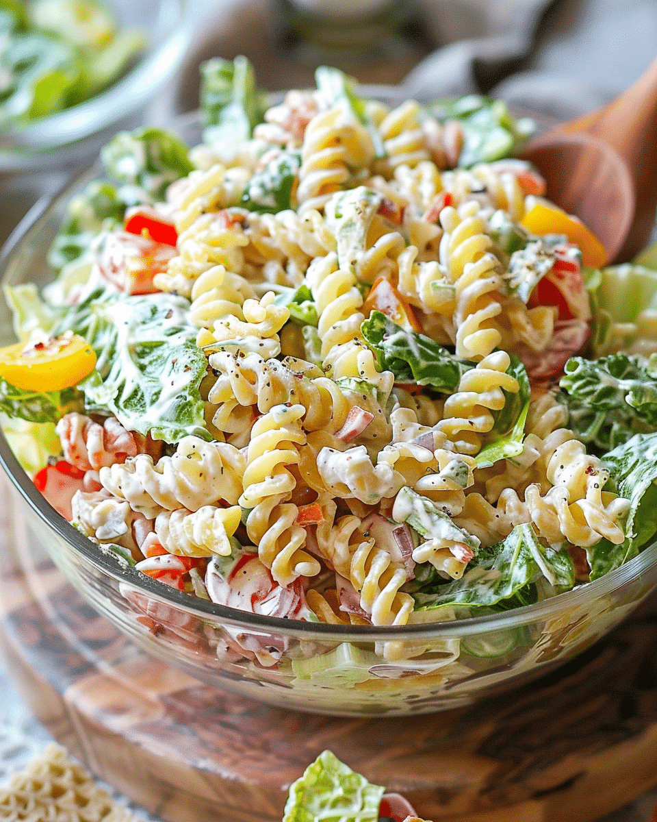 Creamy Ranch Pasta Salad