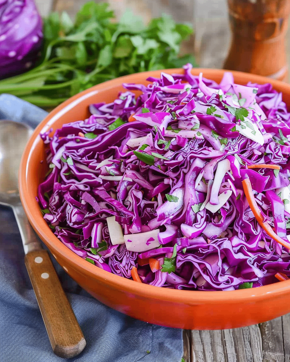 Red Cabbage Coleslaw
