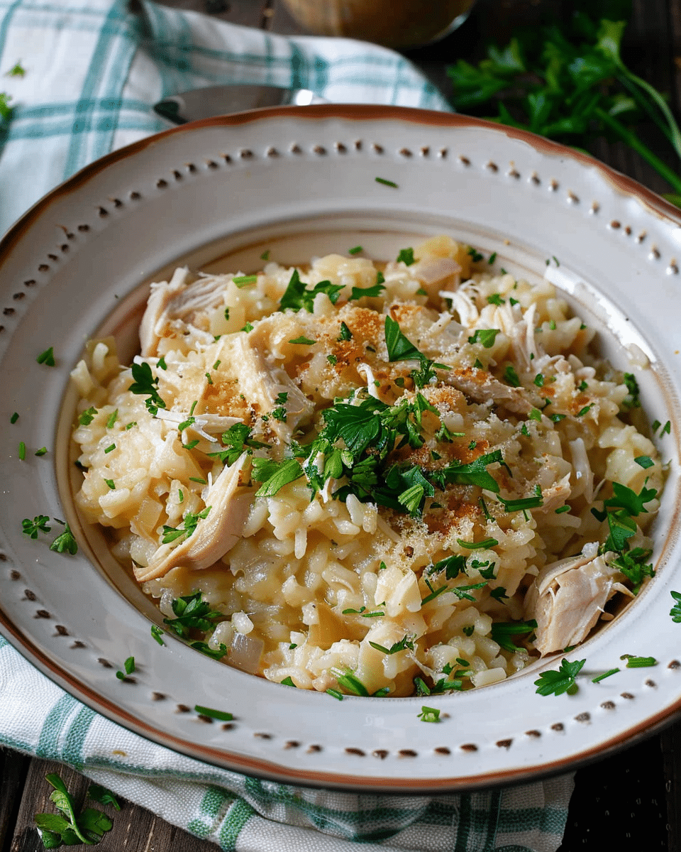Leftover Turkey Risotto