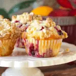 Orange Cranberry Muffins With Streusel Topping