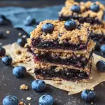 Blueberry Oat Crumble Bars