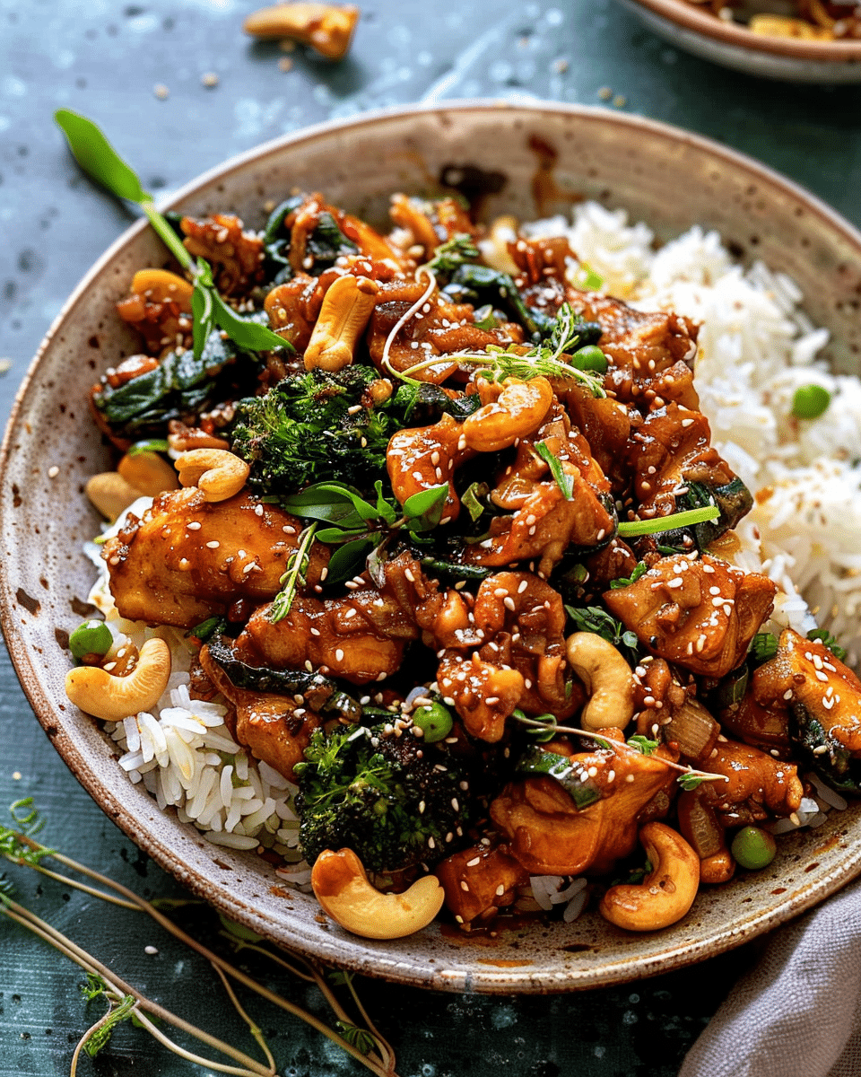Garlic Butter Cashew Chicken