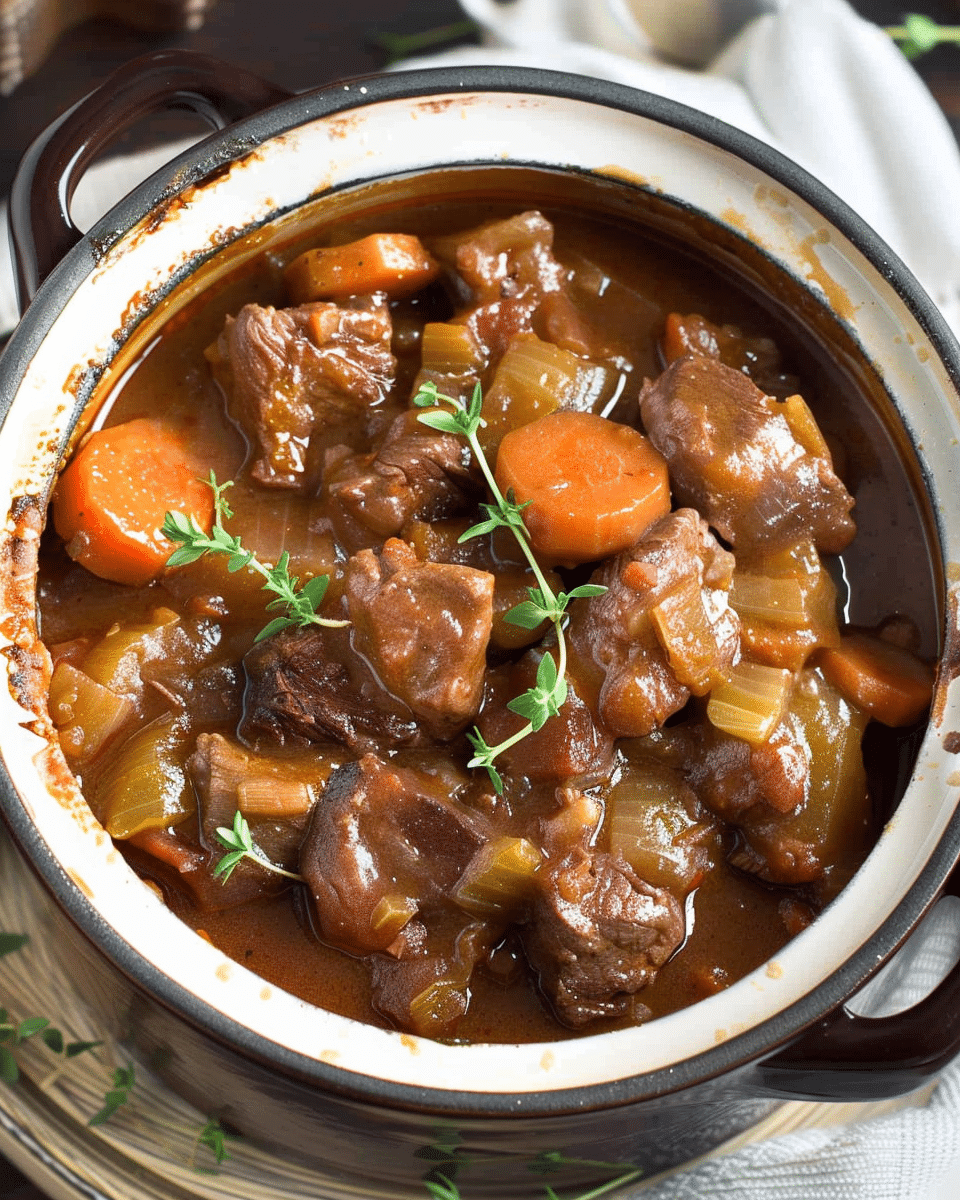 Lamb Casserole in the Slow Cooker