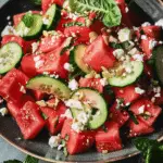 Watermelon Vegan Feta Salad