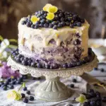 Bursting Blueberry Lemon Layer Cake