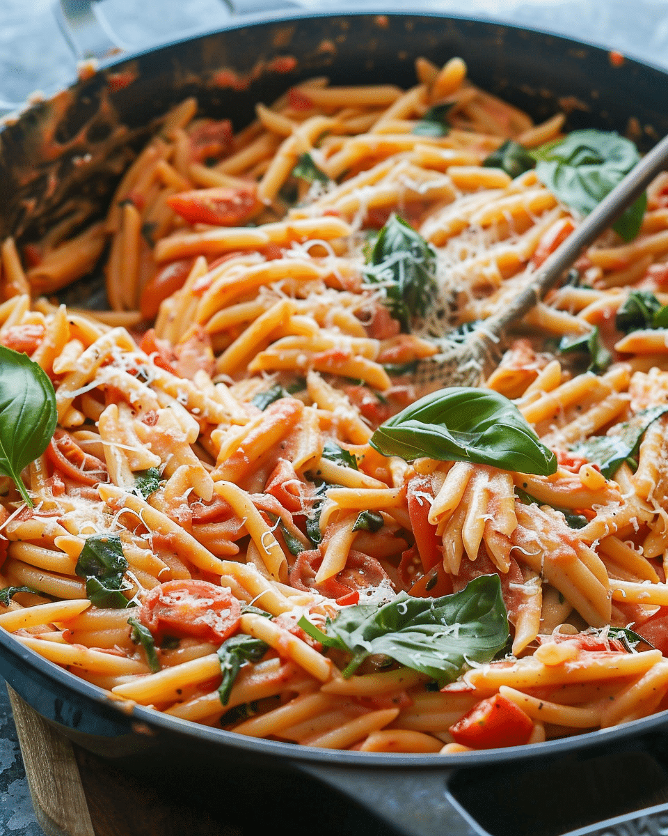 Creamy Tomato and Basil Pasta
