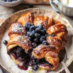Blueberry Croissant French Toast Bake