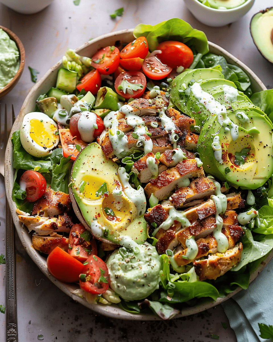 Chicken Cobb Salad with Avocado Ranch
