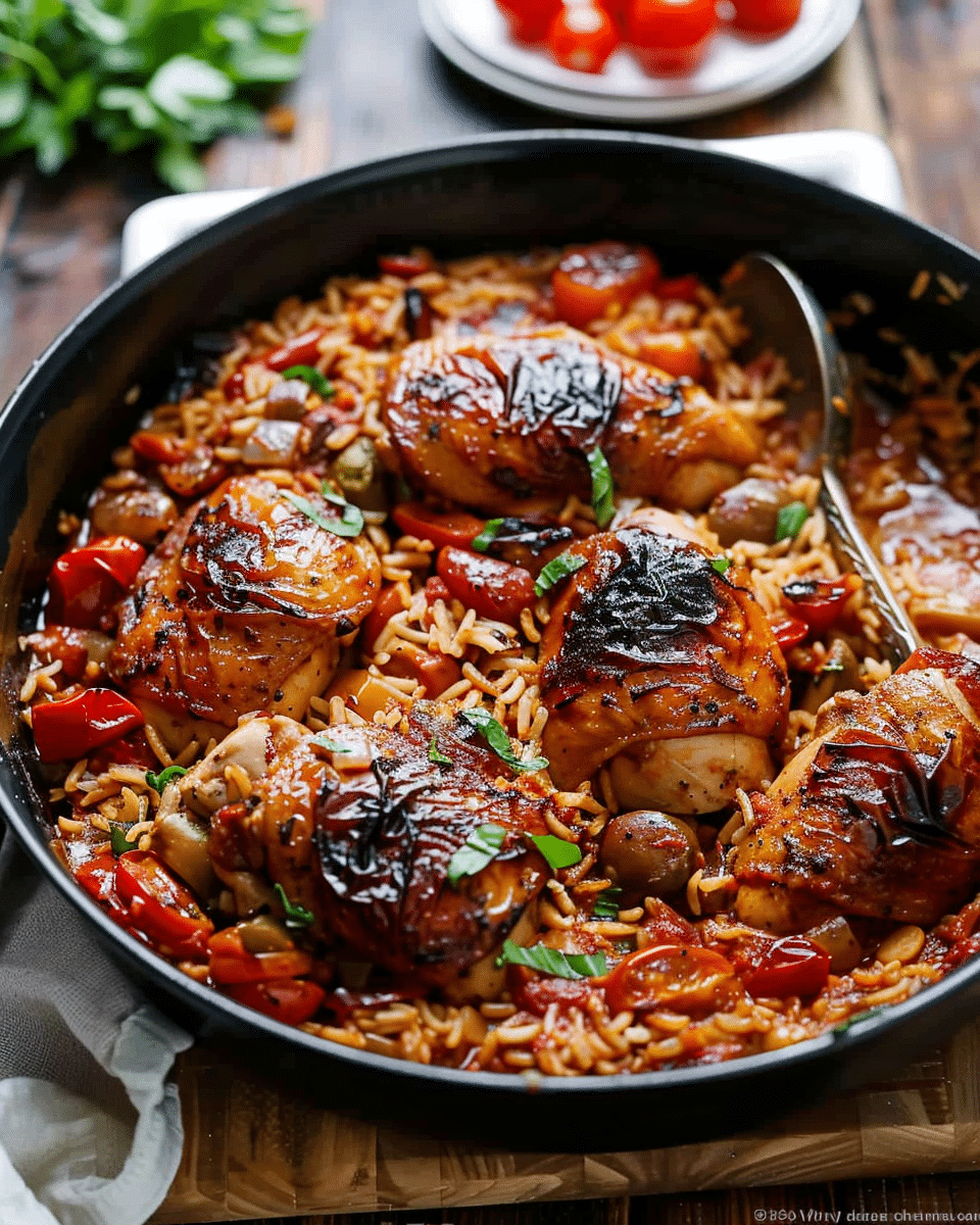 One-Pot Italian Tomato Chicken and Rice