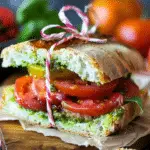 Heirloom Tomato Sandwich with Pesto Aioli