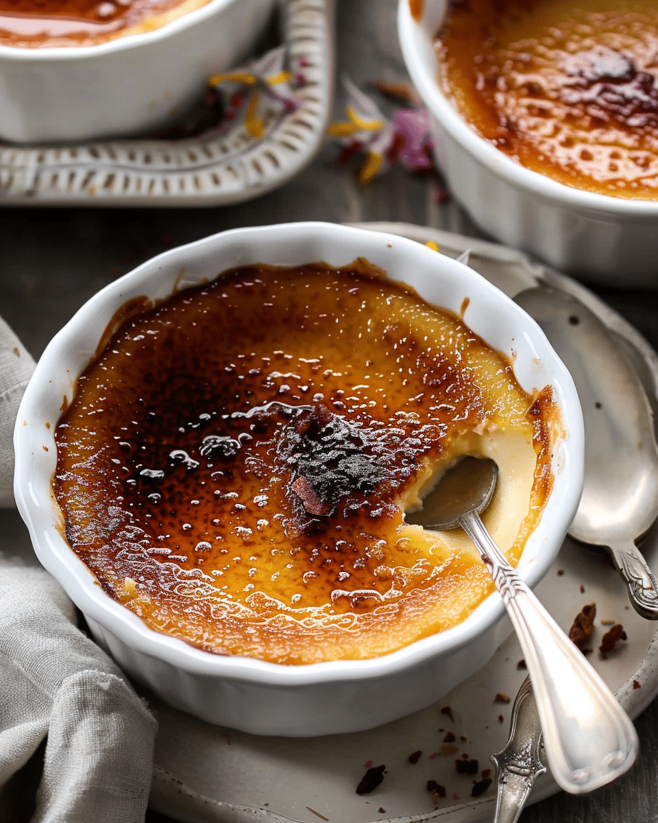 Easy Vanilla Earl Grey Crème Brûlée