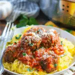 Spaghetti Squash and Meatballs