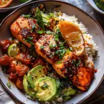 Chili Honey Garlic Salmon Bowls