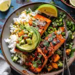 Spicy Chipotle Honey Salmon Bowls