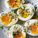 Jammy Eggs with Toasted Sesame Oil
