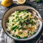 Lemon Parmesan Risotto with Peas
