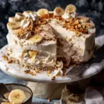 Salty Pretzel Banana Pudding Ice Cream Cake
