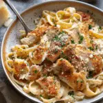Southern Style Creamy Parmesan Chicken Pasta