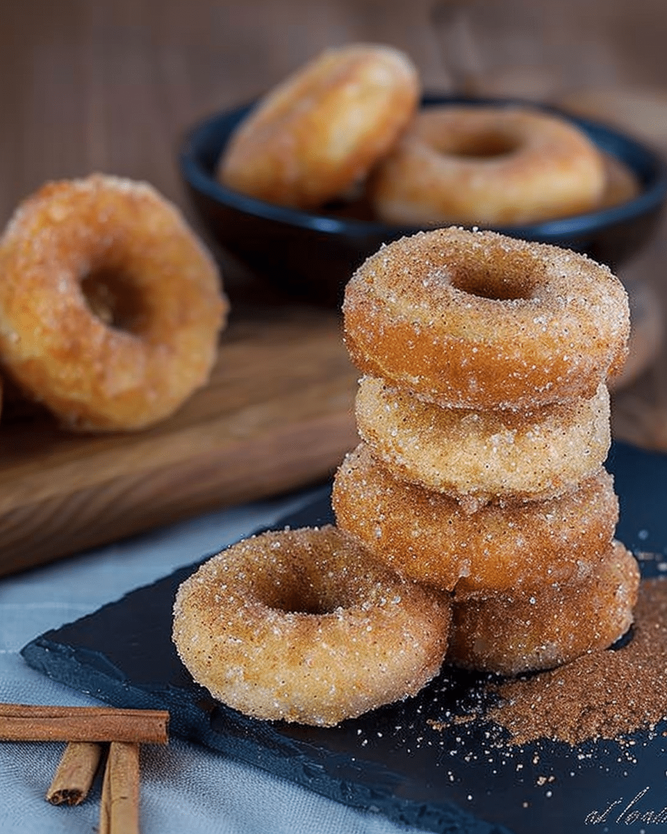 Baked Mini Cinnamon Sugar Donuts