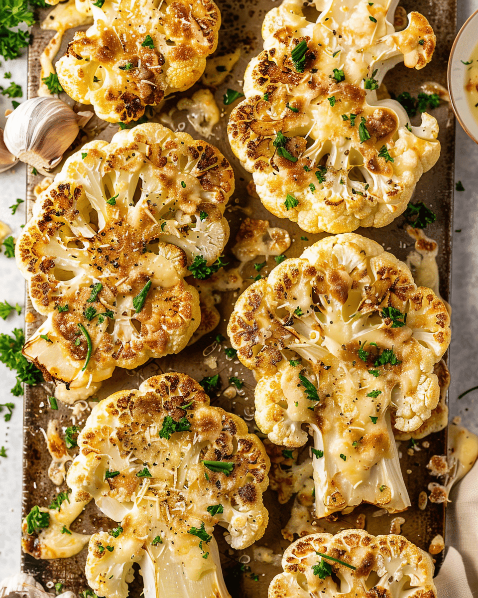 Cheesy Cauliflower Steaks