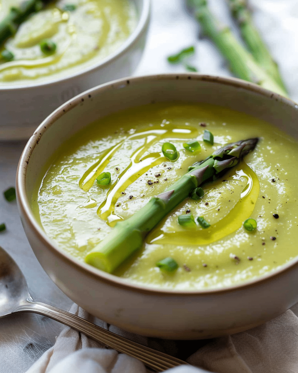 Creamy Asparagus Leek Soup