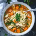 Leftover Roast Chicken and Noodle Soup