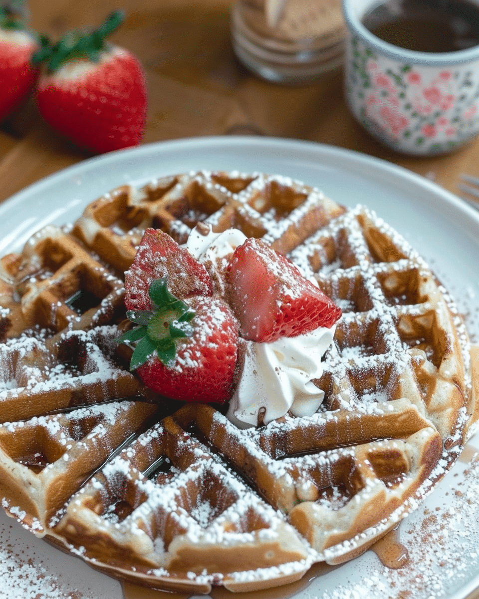 Fluffy Sourdough Waffle Recipe