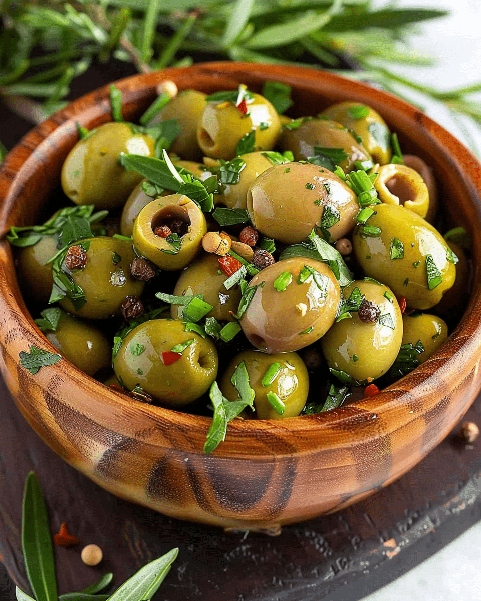 Marinated Olives with Fresh Herbs