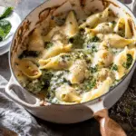 One Pot Spinach Broccoli Ricotta Stuffed Shells