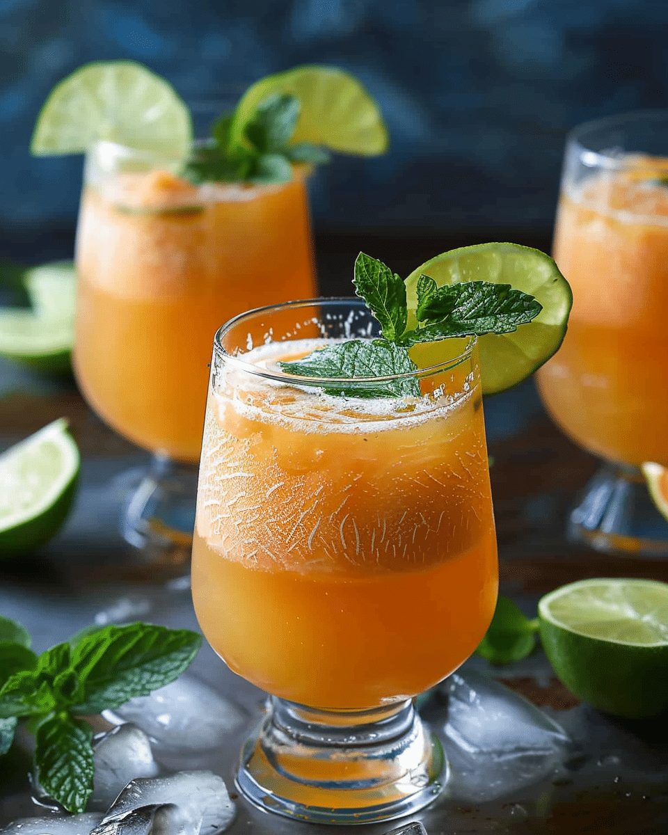 Cantaloupe Lime Agua Fresca