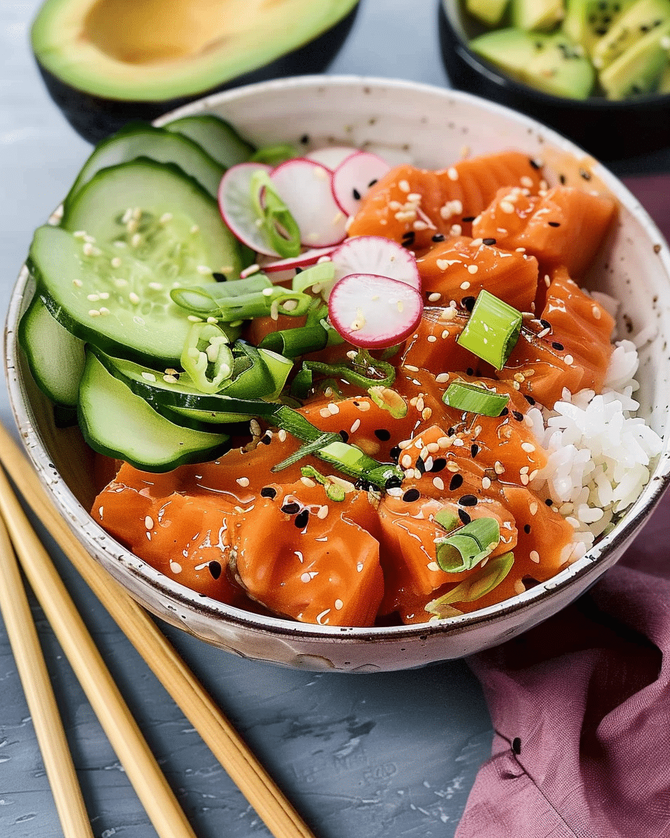 Hawaiian Salmon Poke Bowl