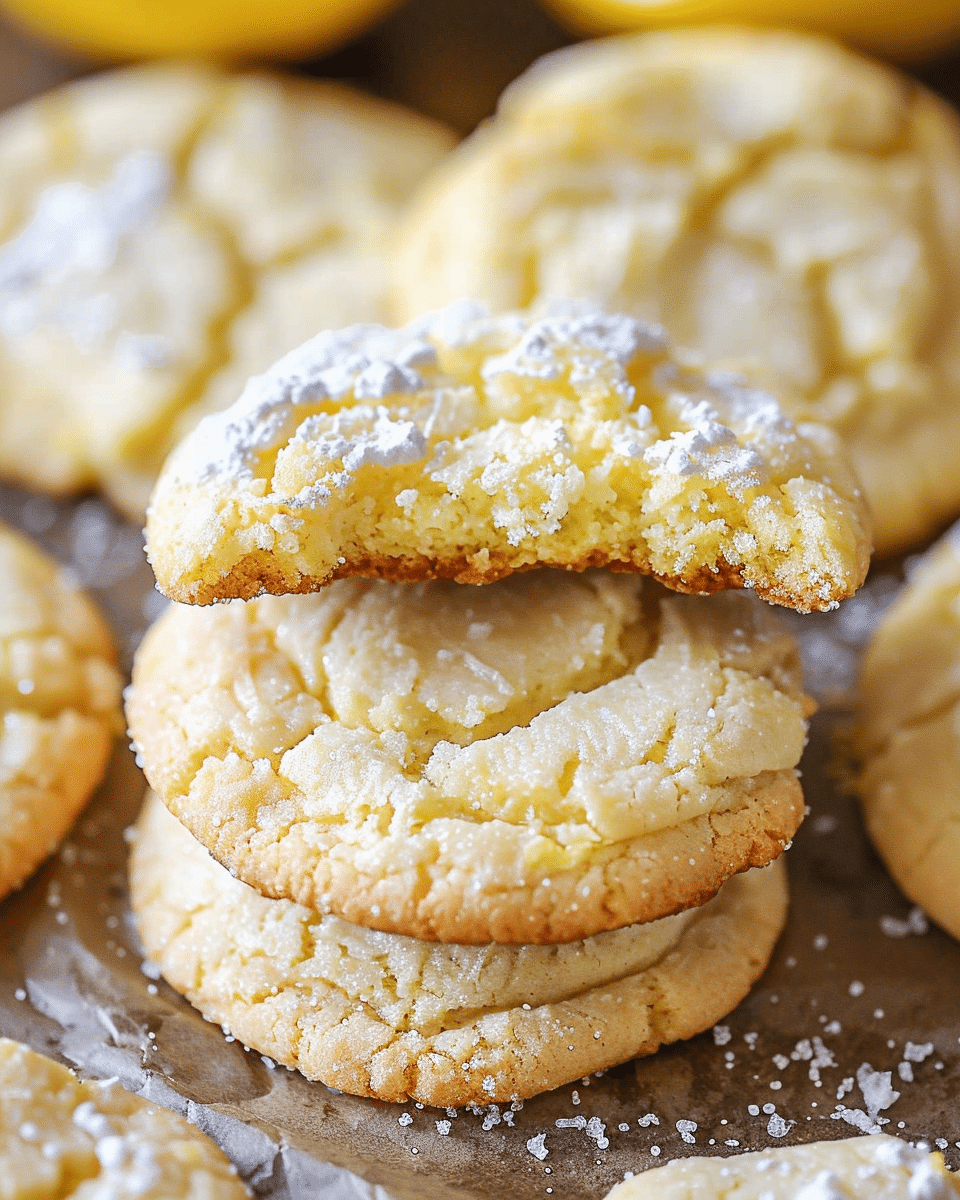 Lemon Cake Mix Cookies