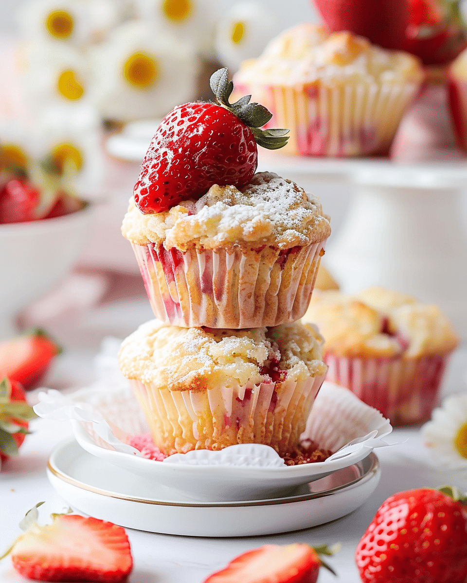 Strawberry Shortcake Muffins