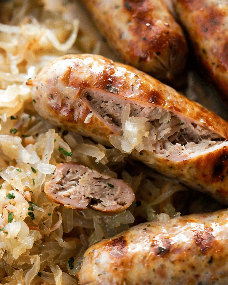 Brats with Sauerkraut
