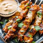 Skinny Satay Turkey Skewers