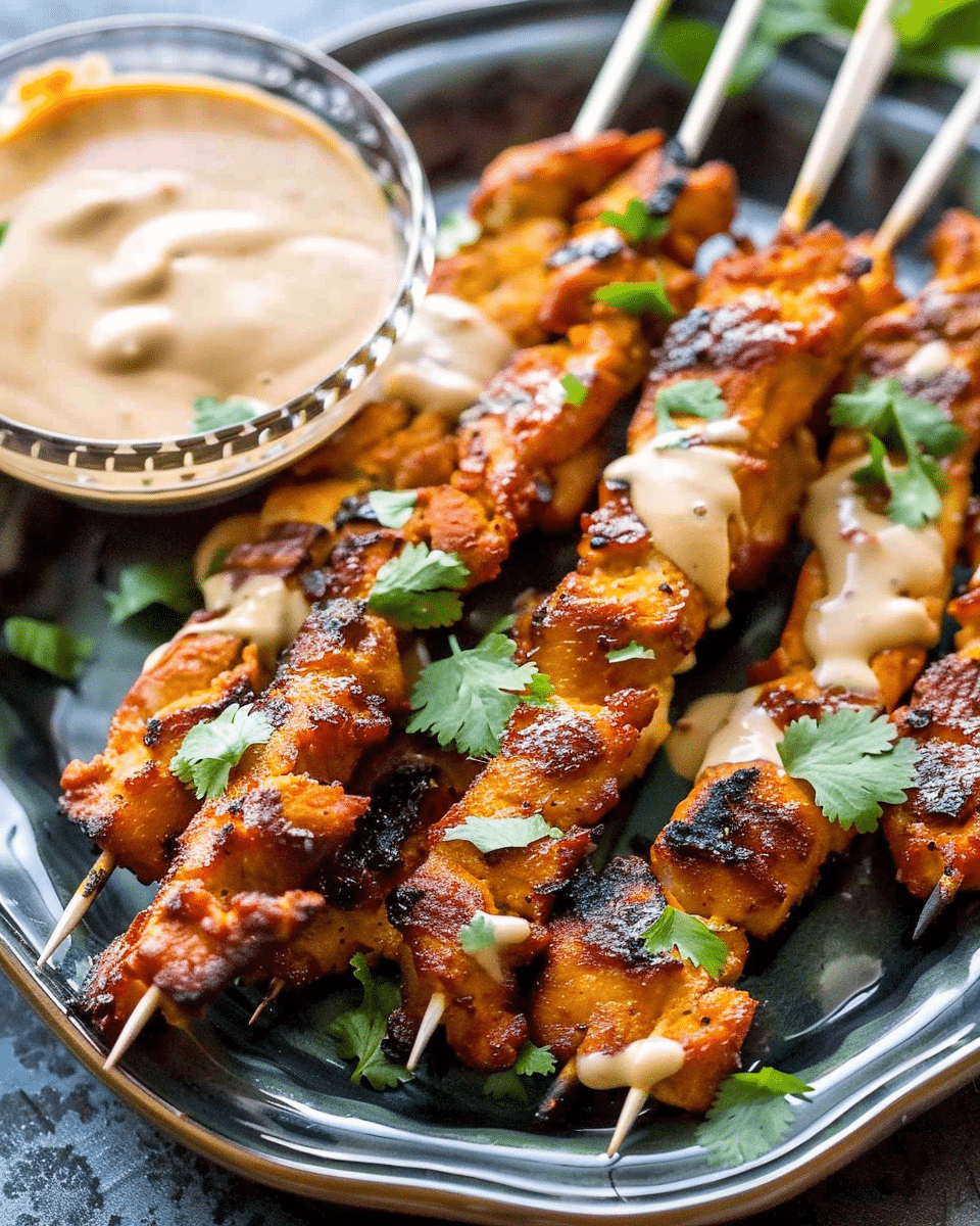 Skinny Satay Turkey Skewers